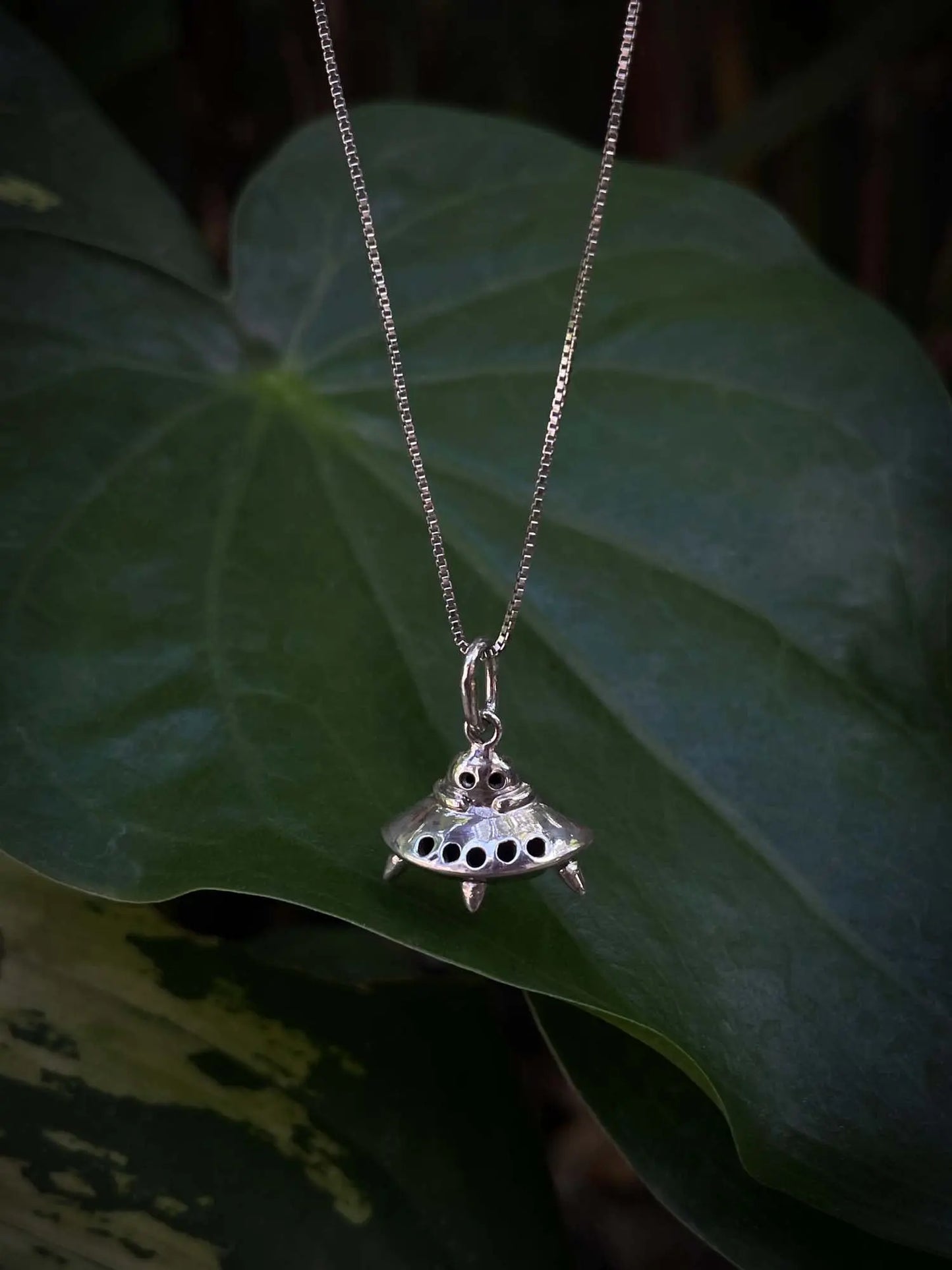 UFO Charm in Silver Yin Jewelry for the Soul