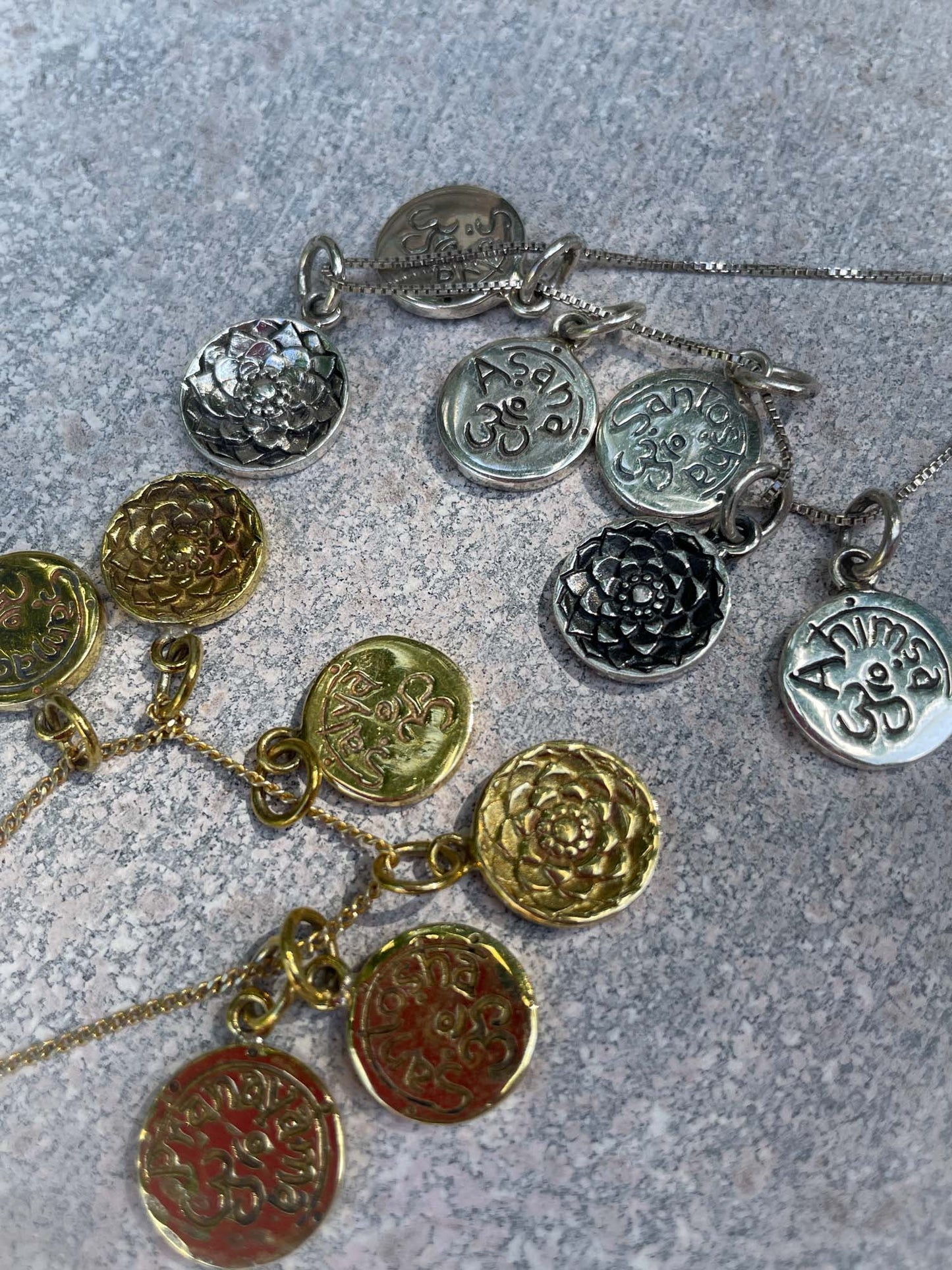 Pranayama Charm in Silver Yin Jewelry for the Soul