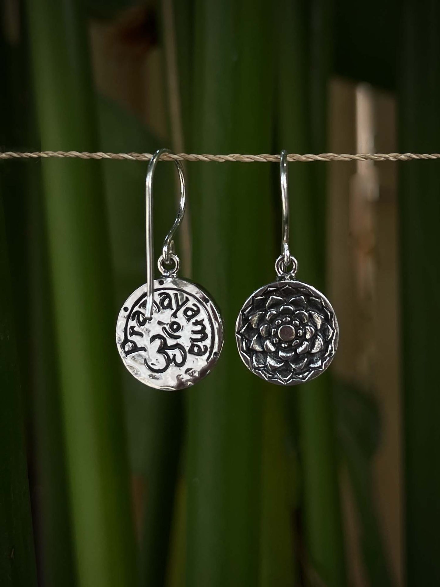 Pranayama Earrings in Silver