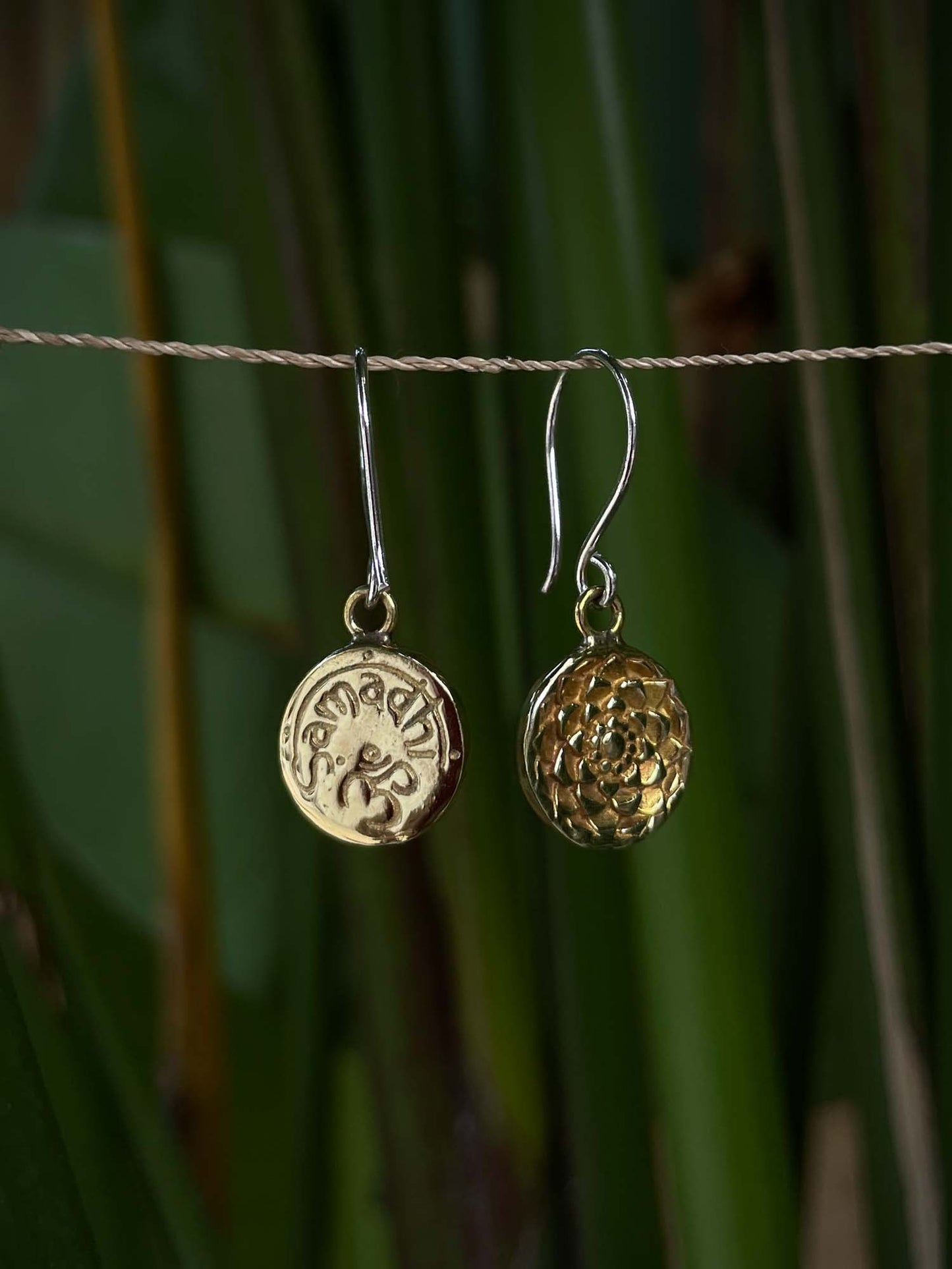 Samadhi Earrings in Brass