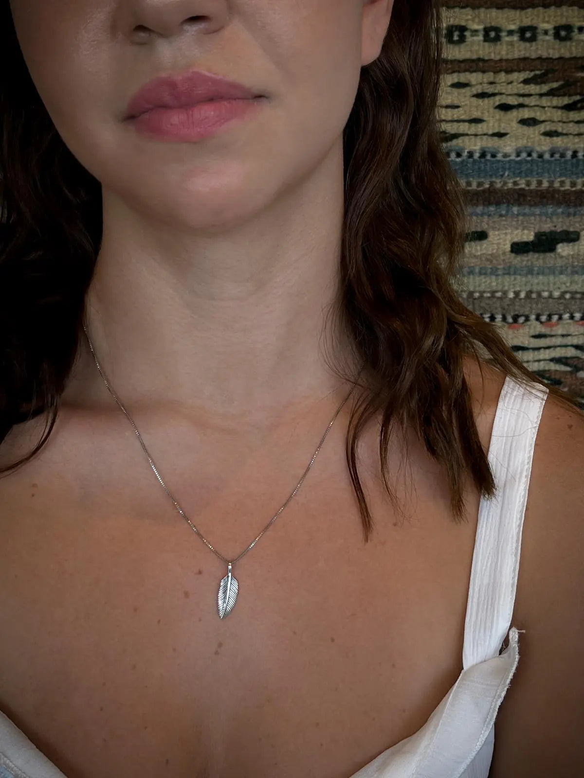 Feather Pendant in Silver Yin Jewelry for the Soul