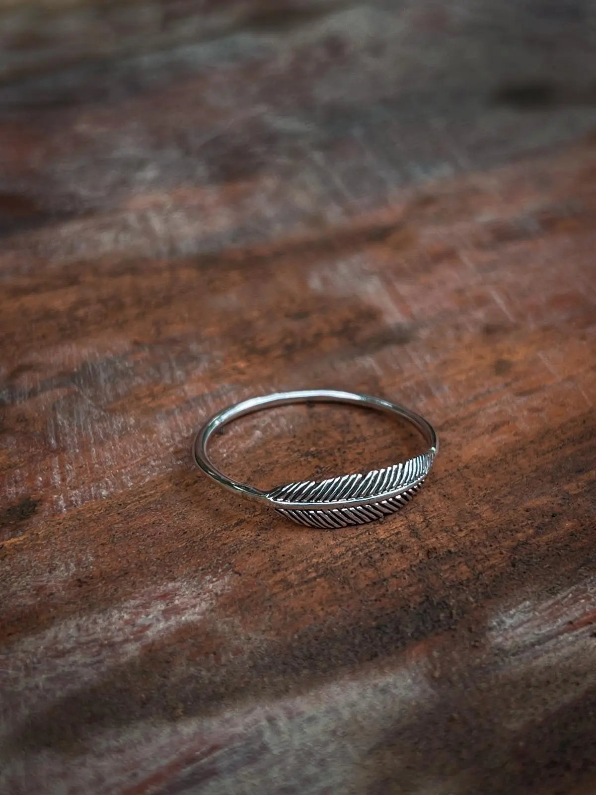 Feather Ring in Silver Yin Jewelry for the Soul