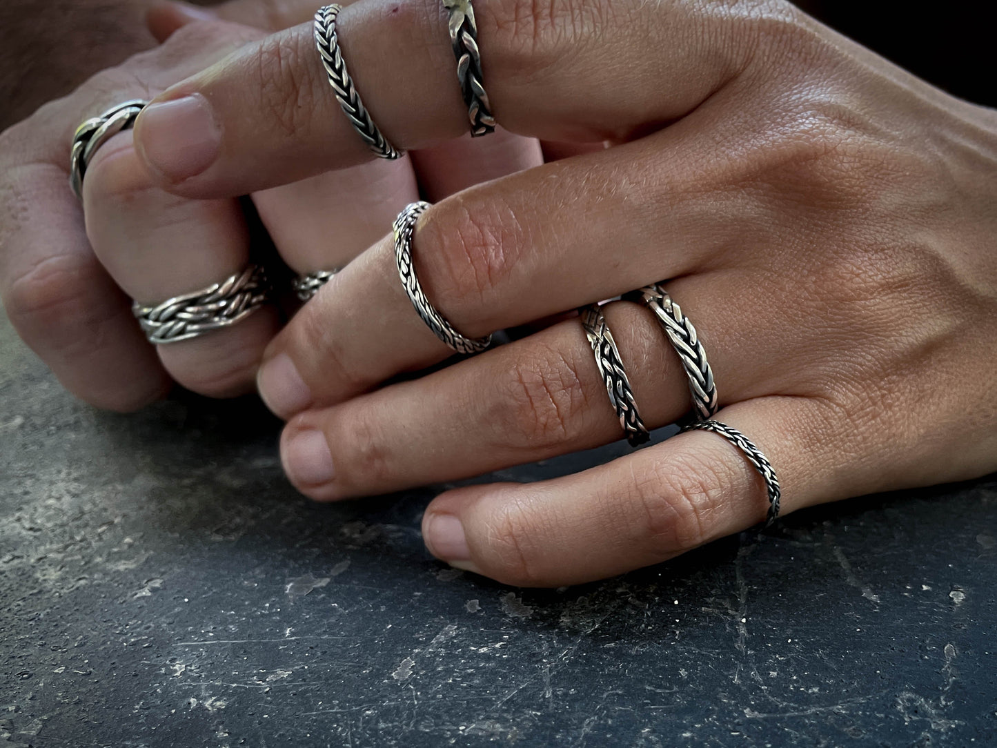 Fine Rope Silver Ring