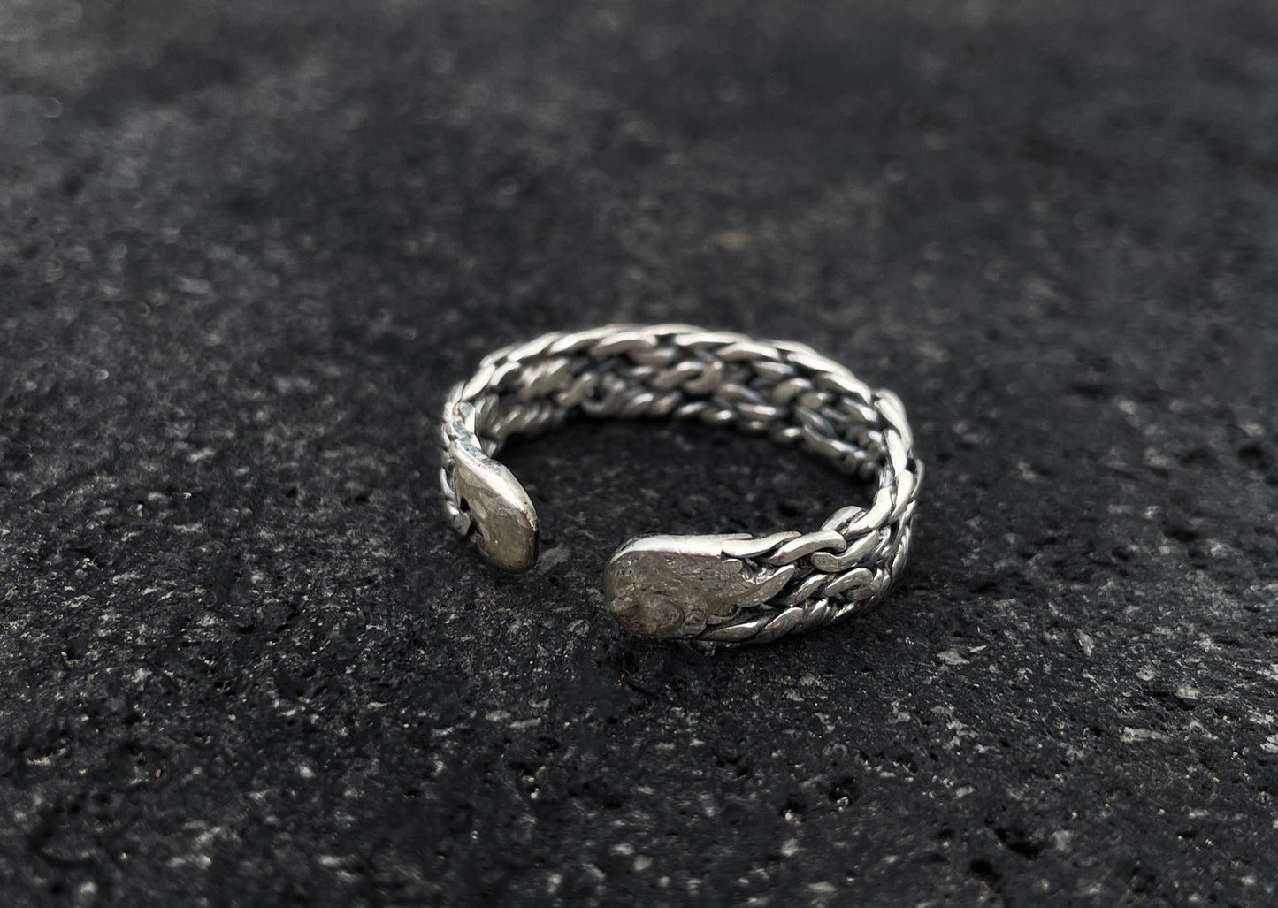 Open Viking Silver Ring