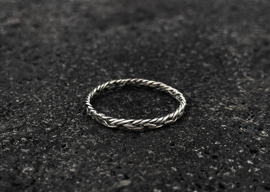 Thin Viking Silver Ring
