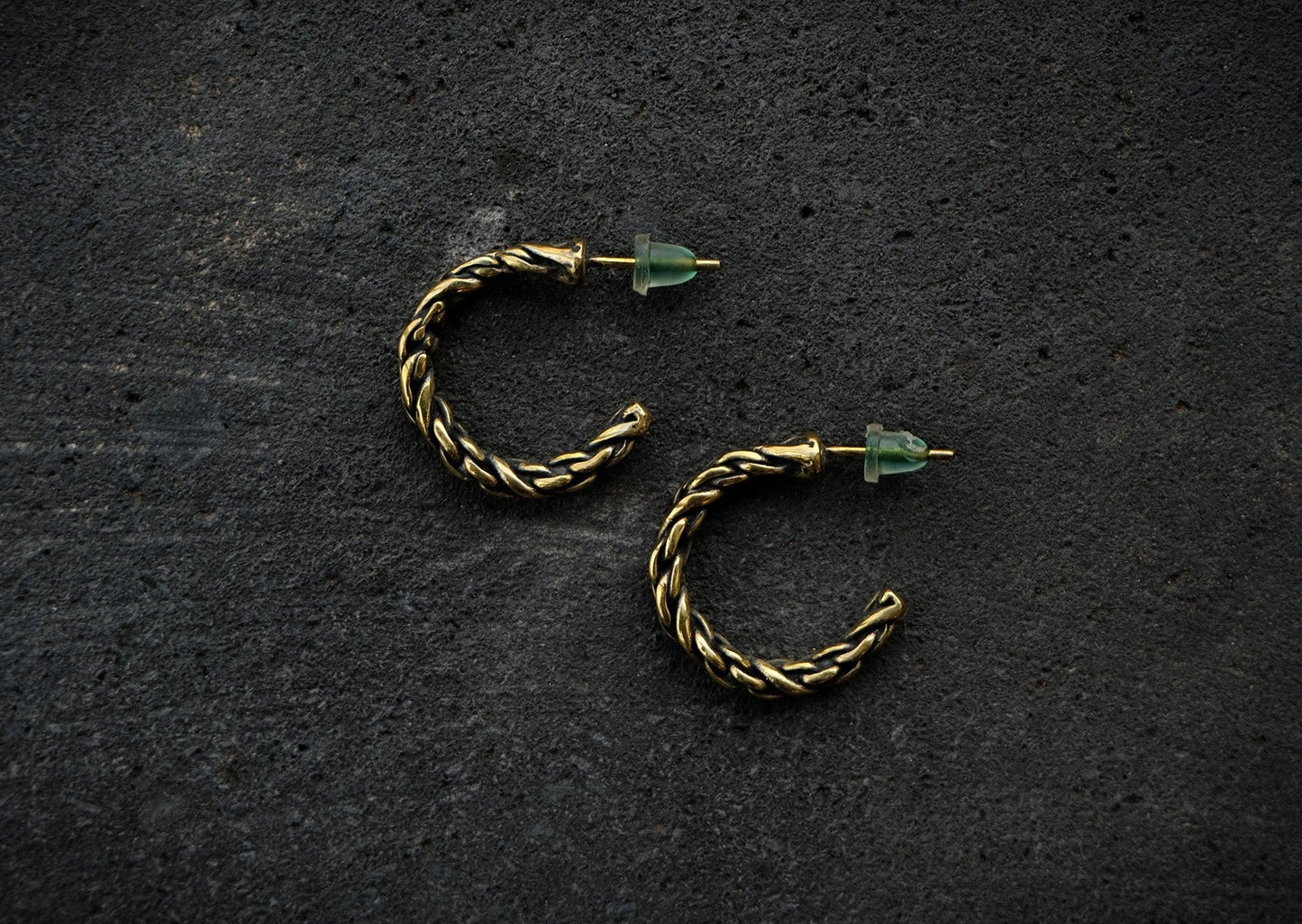 Rope Brass Hoops