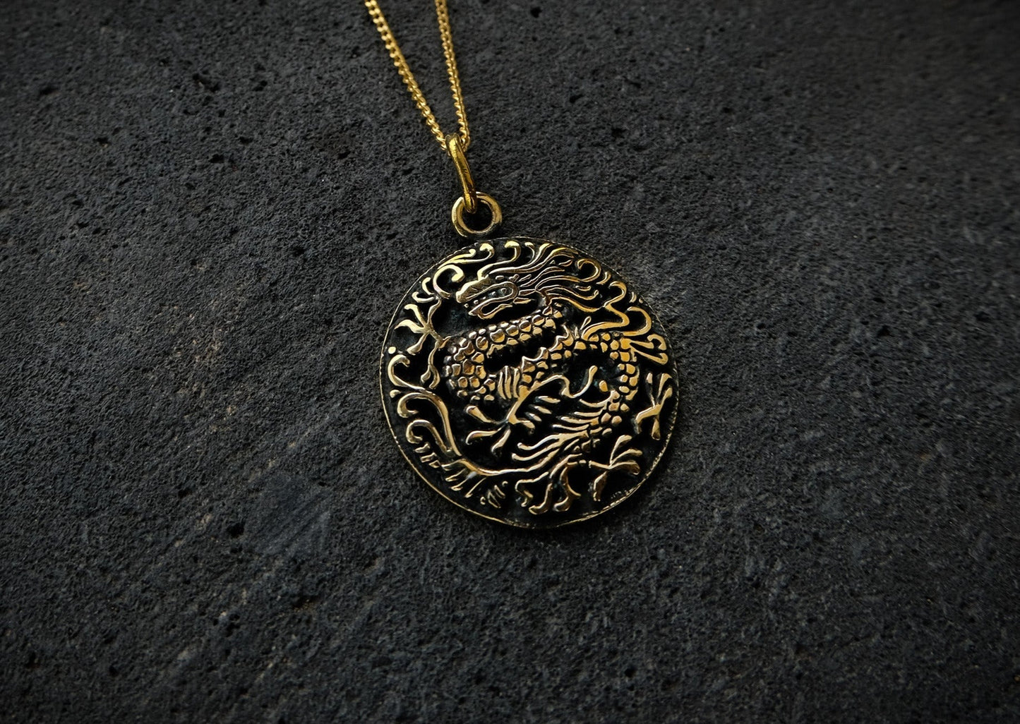 Dragon Brass Pendant Mule Jewels