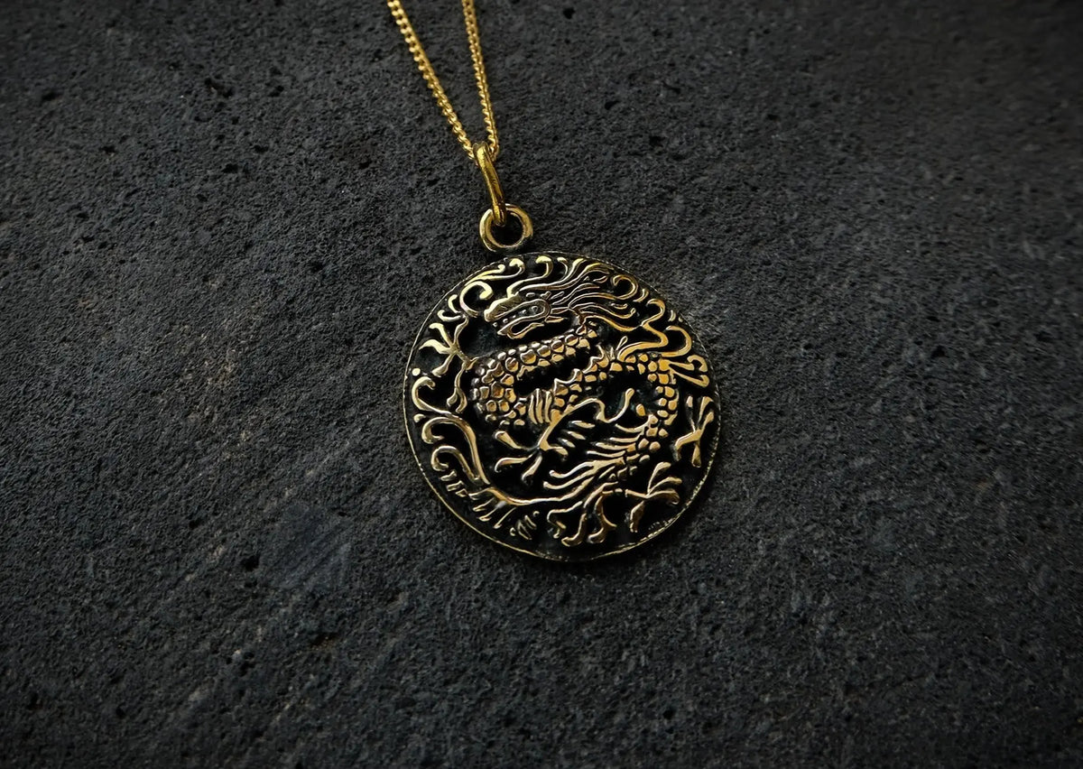 Dragon Brass Pendant Mule Jewels