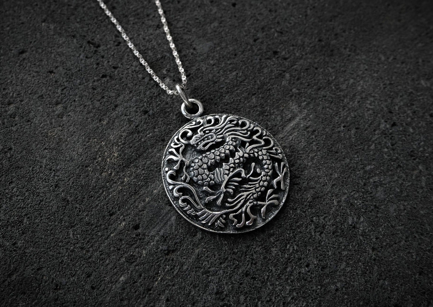 Dragon Silver Pendant Mule Jewels