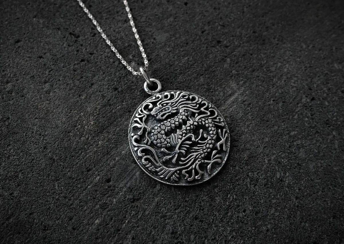 Dragon Silver Pendant Mule Jewels