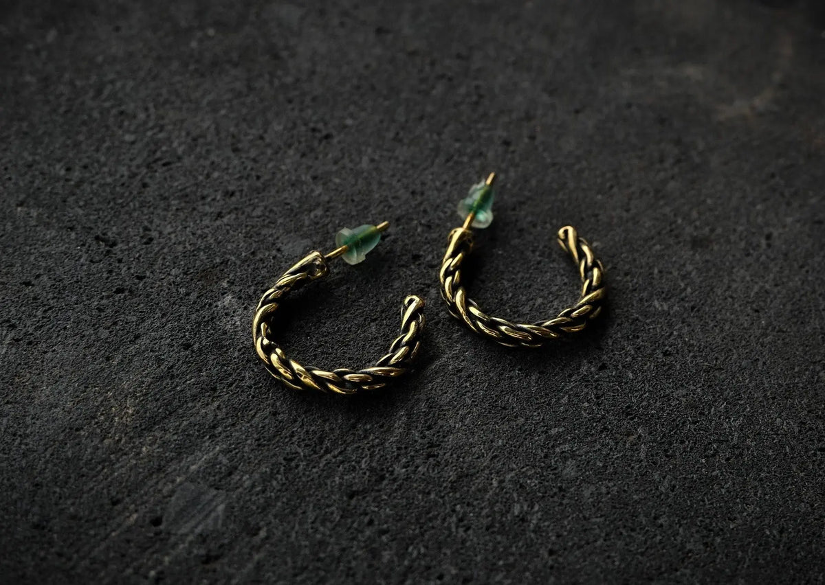 Rope Brass Hoops Mule Jewels