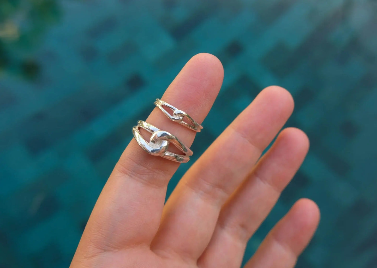 Knot Small Silver Ring Mule Jewels