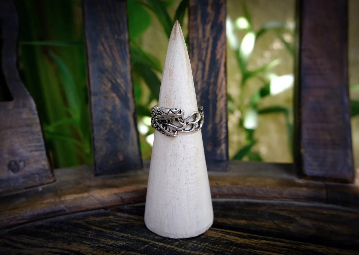 Fire Dragon Silver Ring Mule Jewels