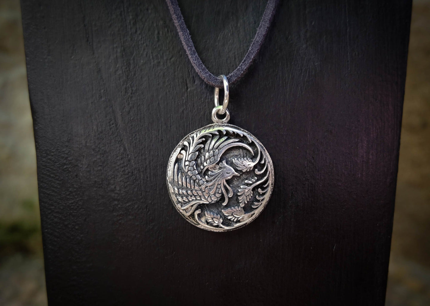 Phoenix Silver Pendant Mule Jewels