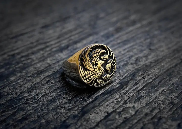 Phoenix Brass Ring Mule Jewels