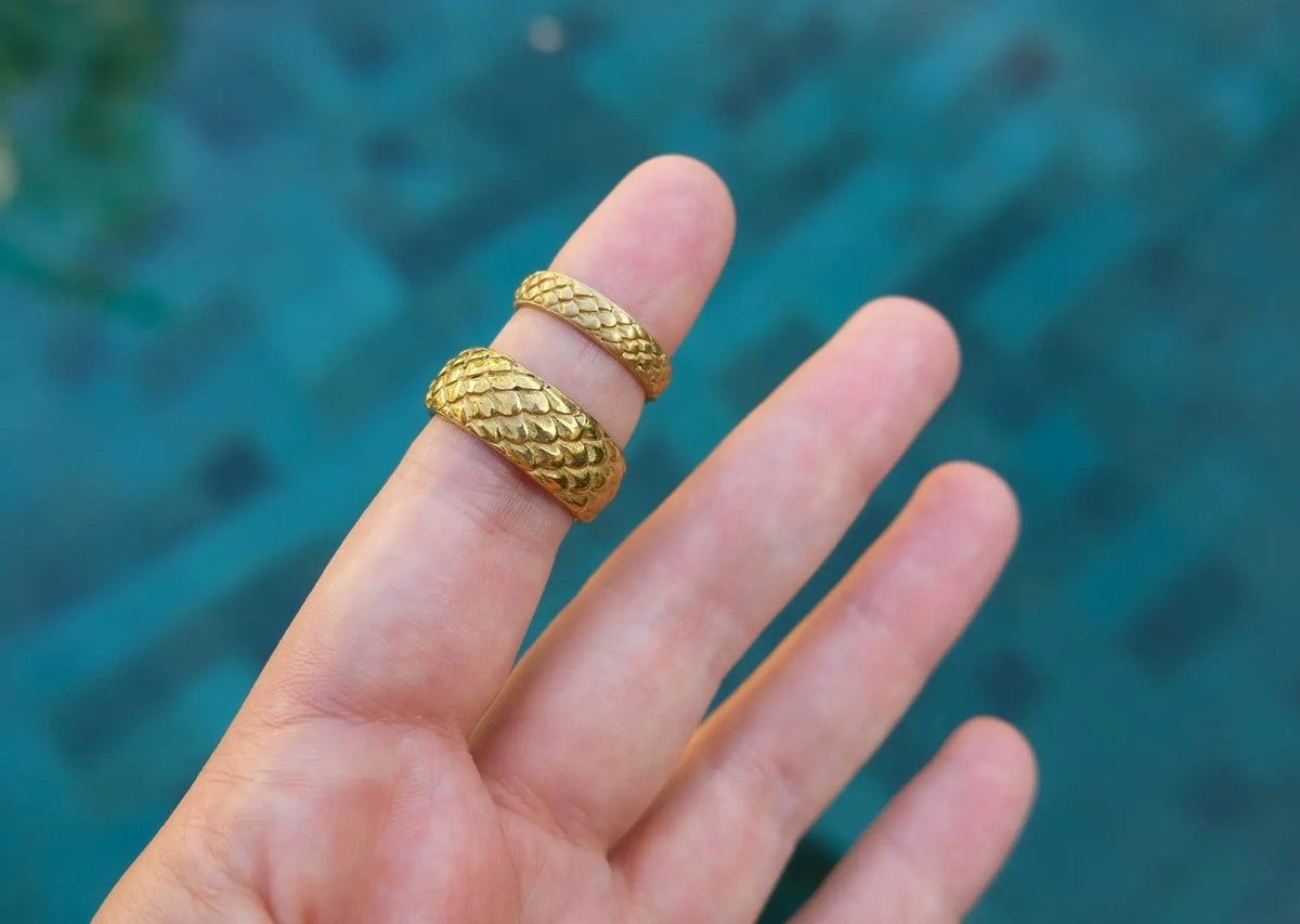 Salak Large Brass Ring Mule Jewels