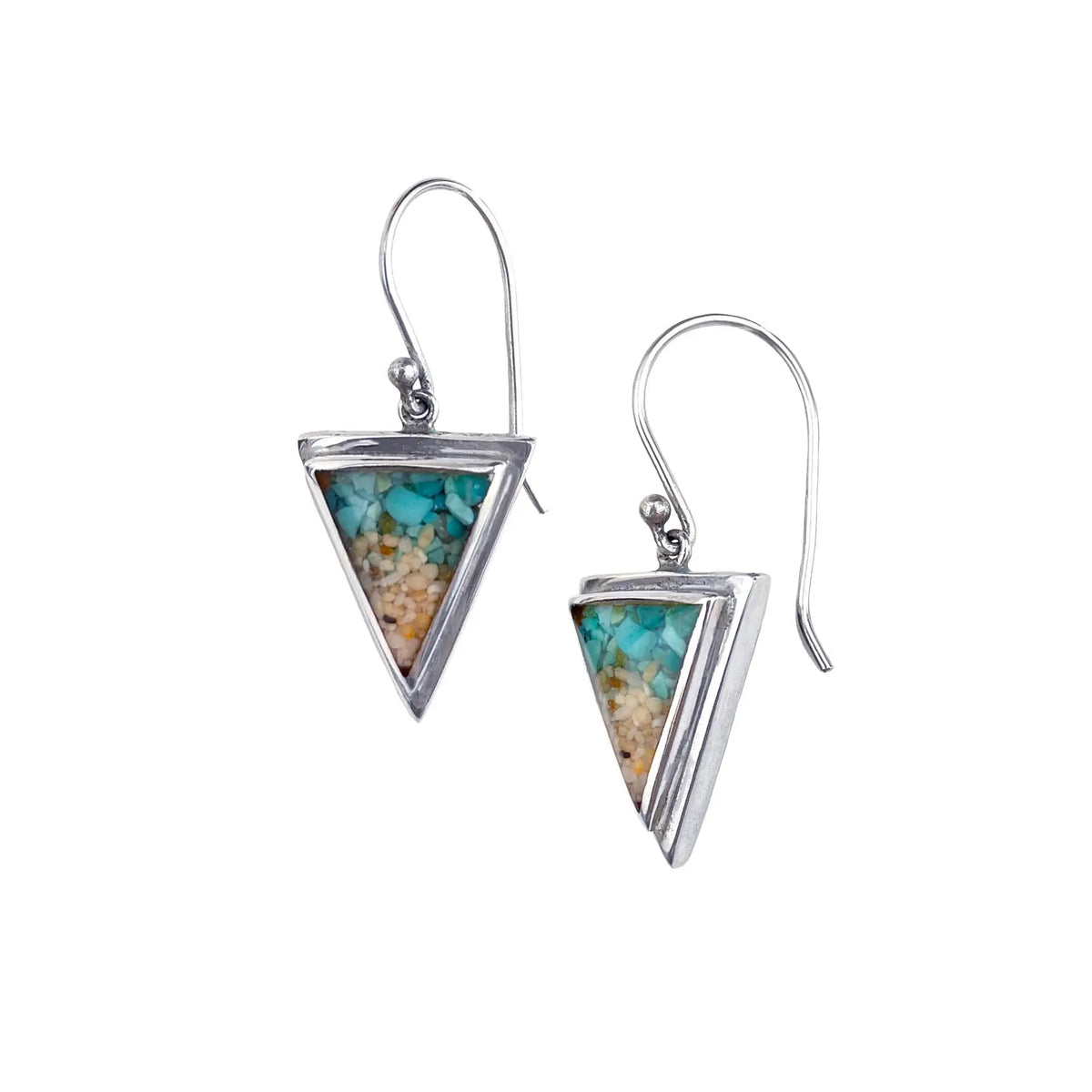 I Miss Bali Sand Jewellery, Nusa Penida Earrings on White Background, Handmade in Bali
