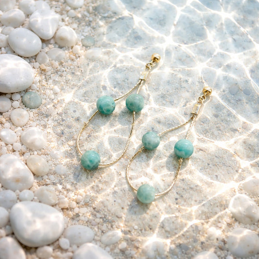 Beaded Chain Drop Stud Yin Jewelry for the Soul