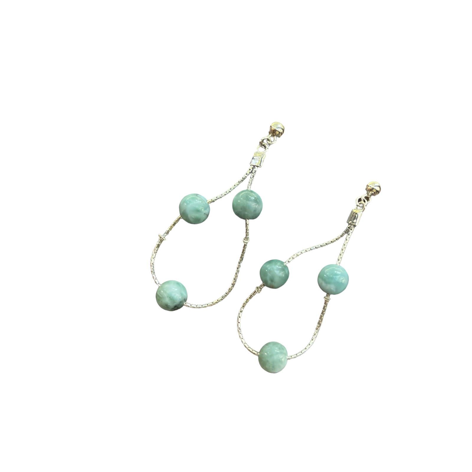 Beaded Chain Drop Stud Yin Jewelry for the Soul