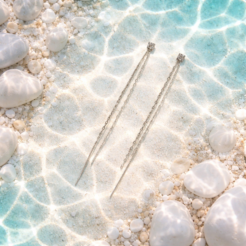 Double Chain Earring Yin Jewelry for the Soul