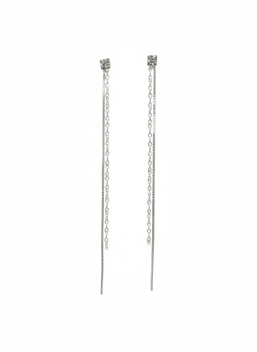 Double Chain Earring Yin Jewelry for the Soul