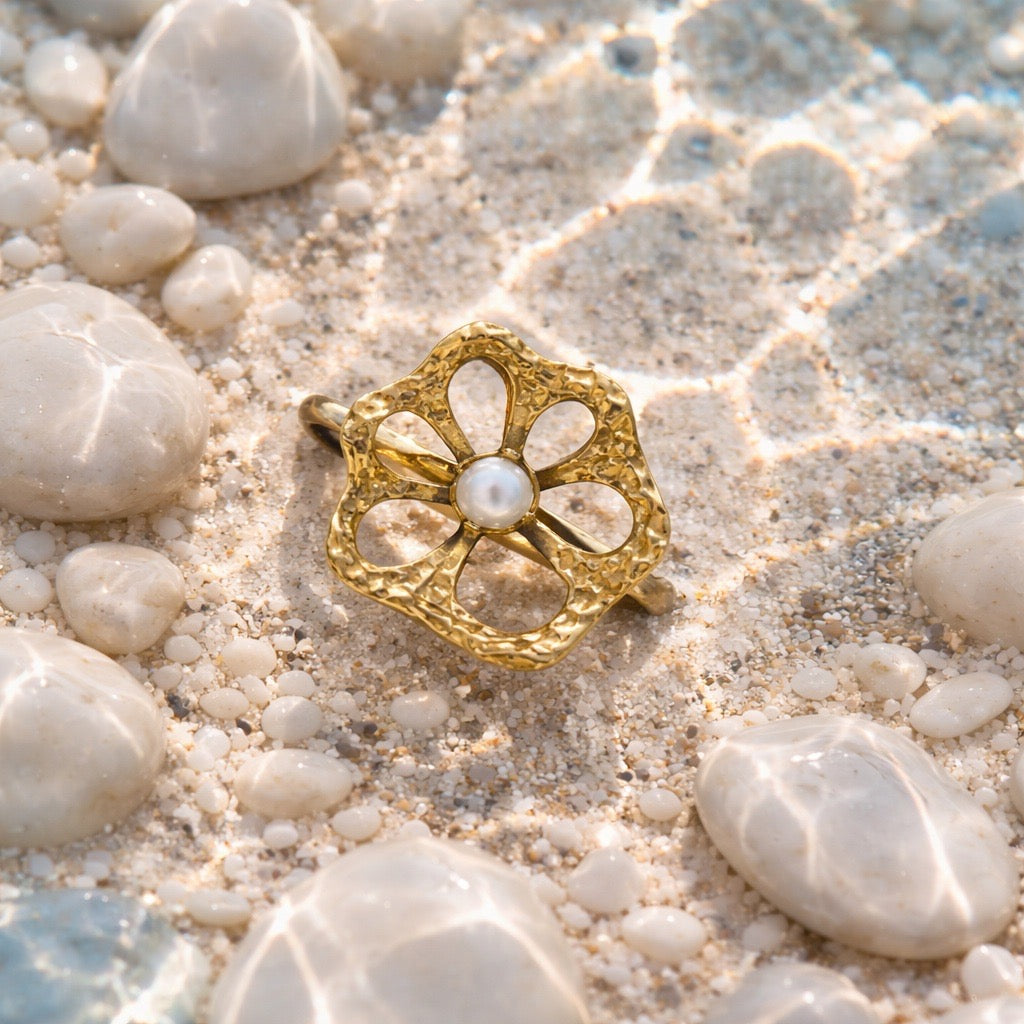 Lotus Root Pearl Ring Yin Jewelry for the Soul