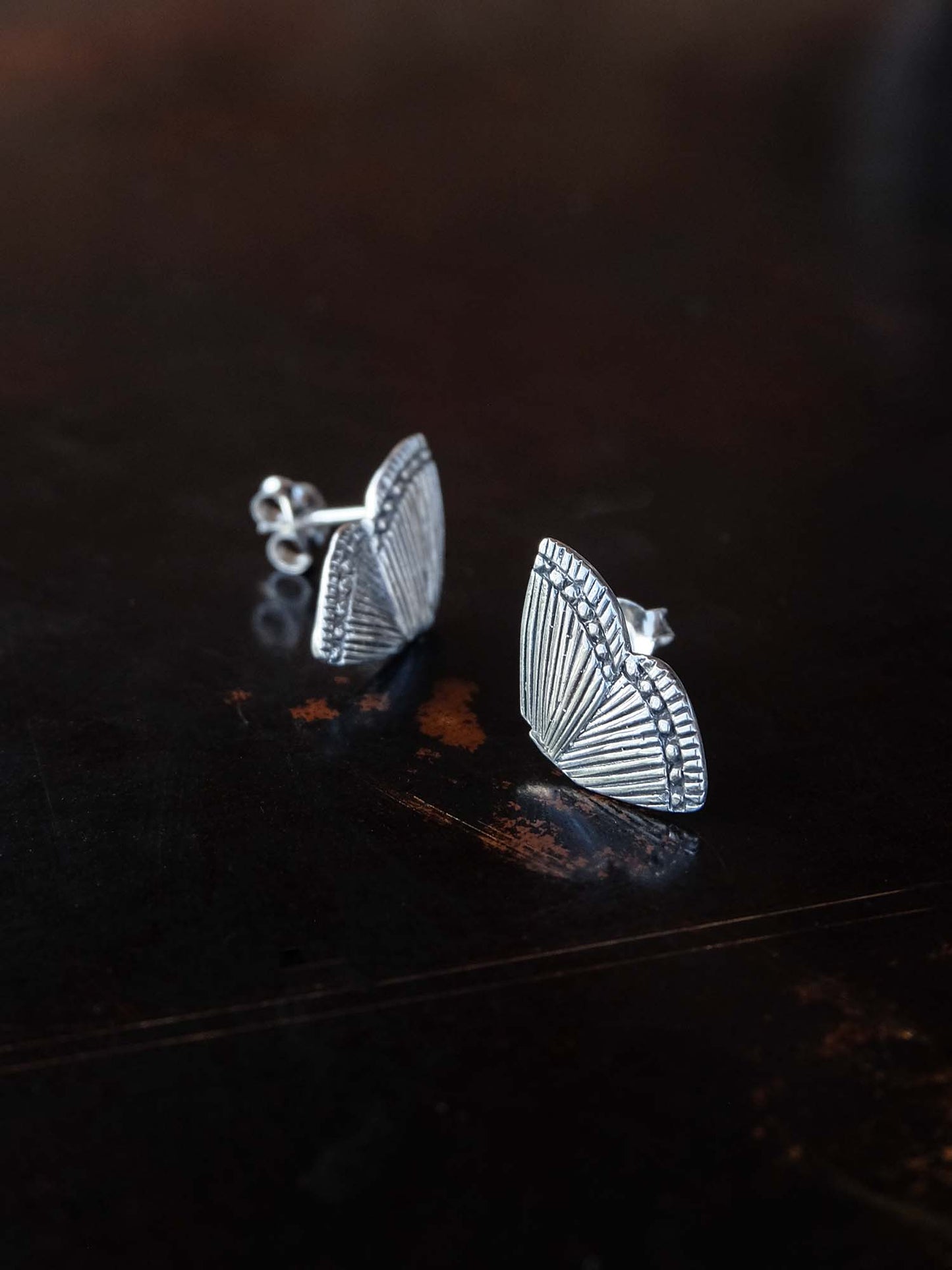 Kupu Kupu Earrings in Silver