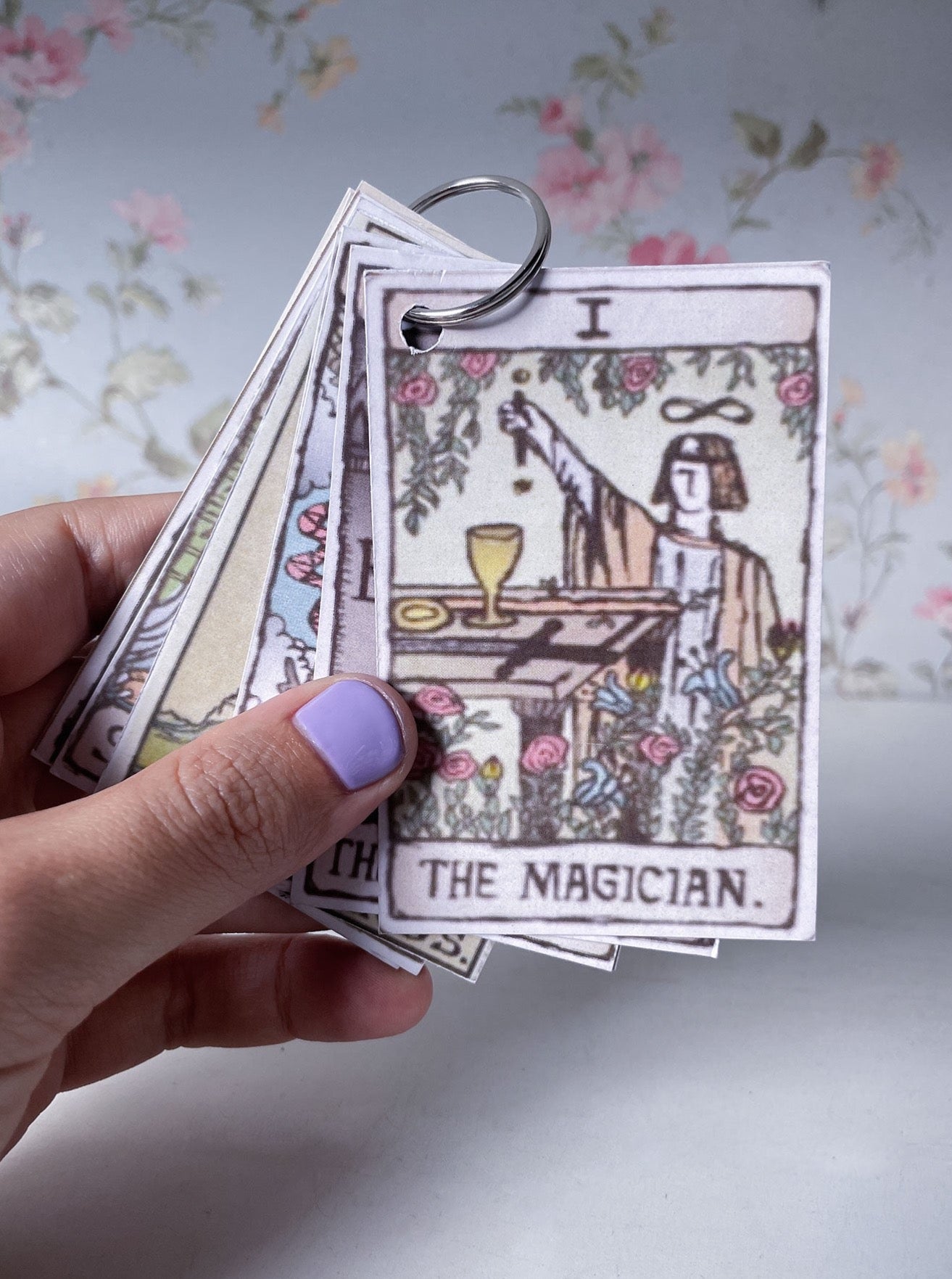 The Magician Tarot Card Pendant in Brass