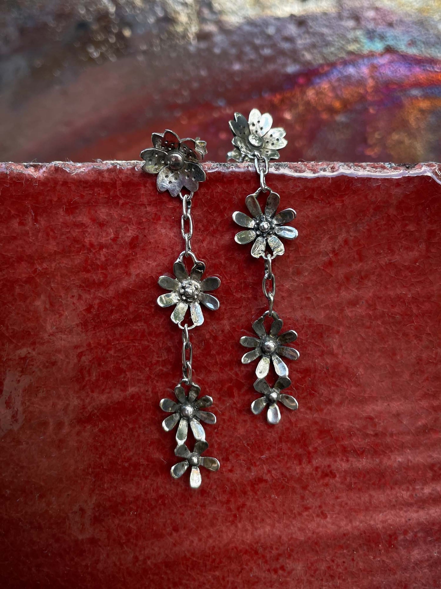 Flower Dangle Stud