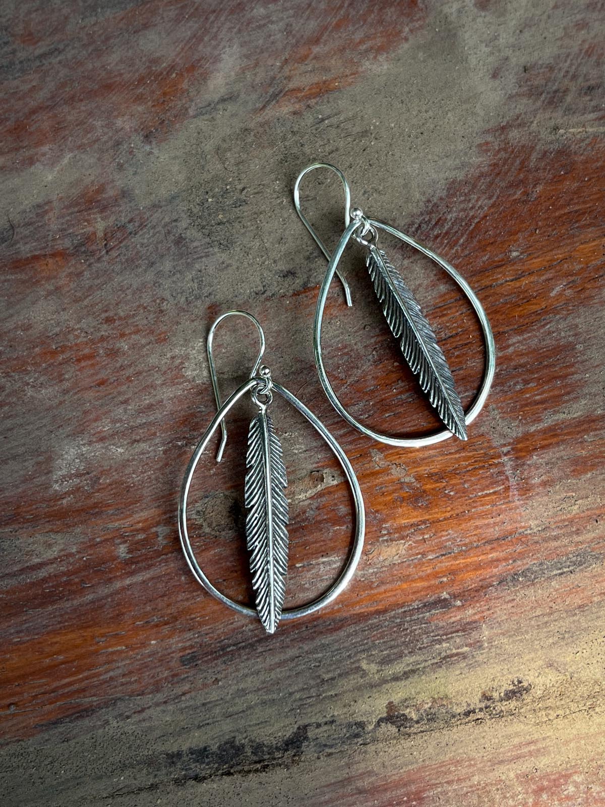 Navaho Earrings in Silver