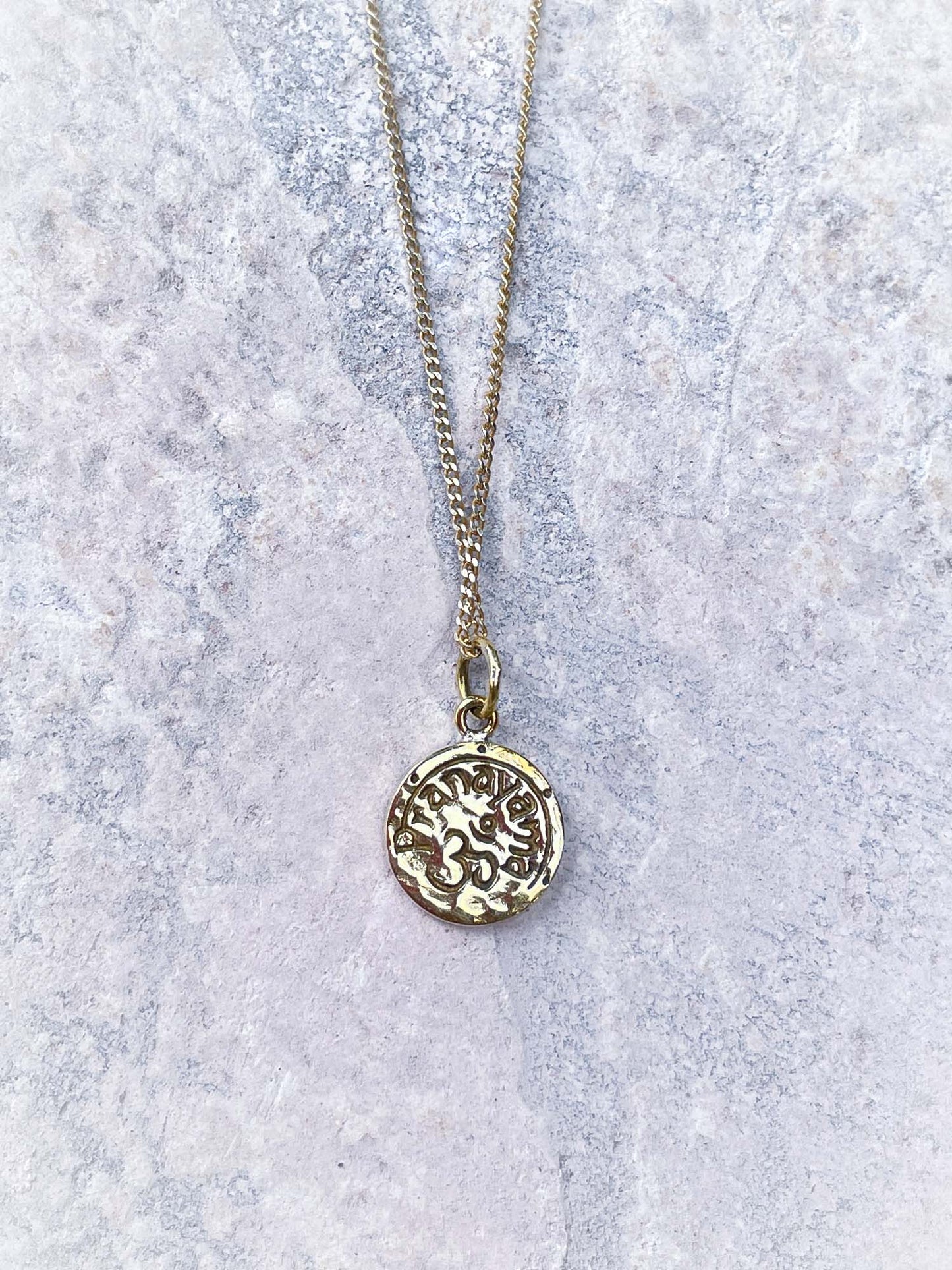 Pranayama Charm in Brass