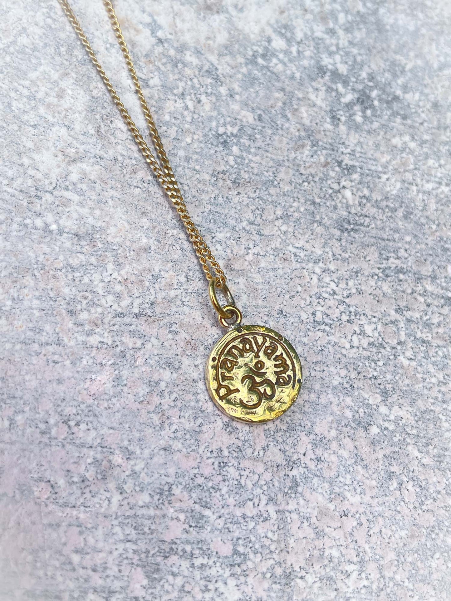 Pranayama Charm in Brass