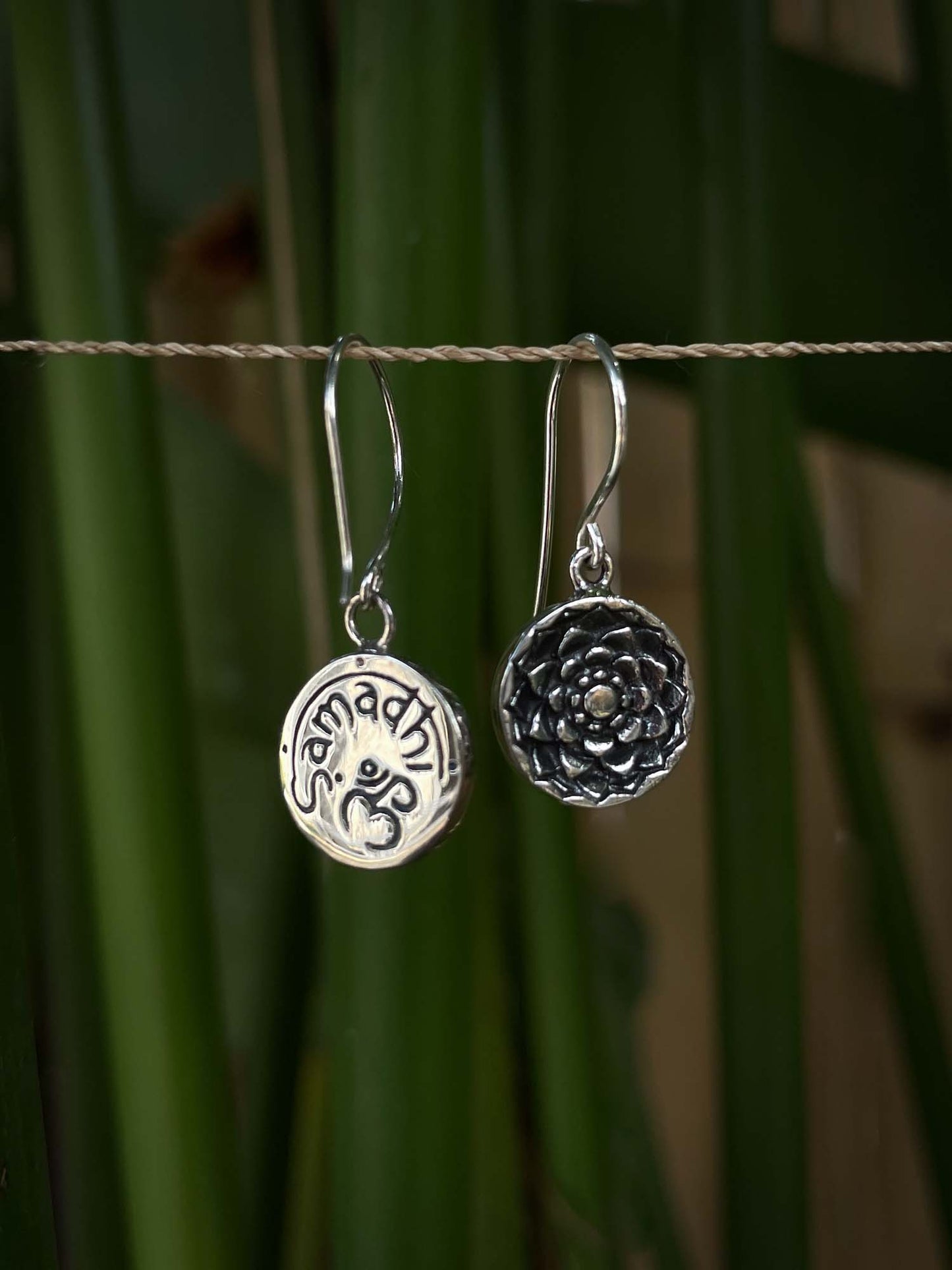 Samadhi Earrings in Silver