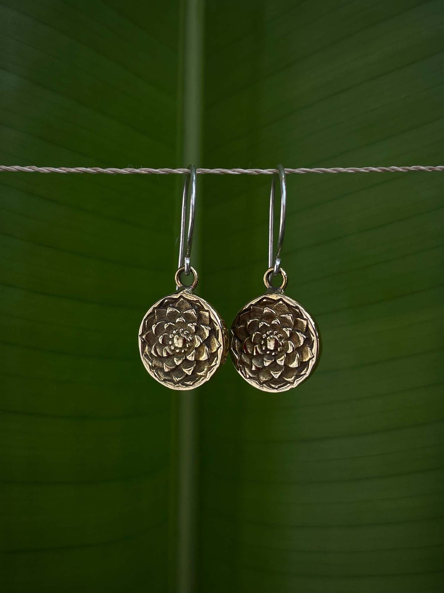 Samadhi Earrings in Brass
