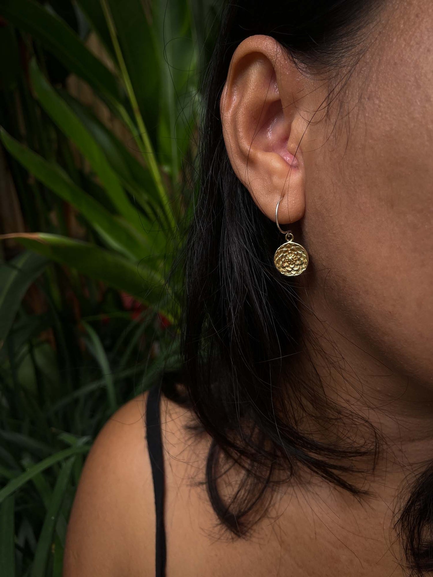 Samadhi Earrings in Brass
