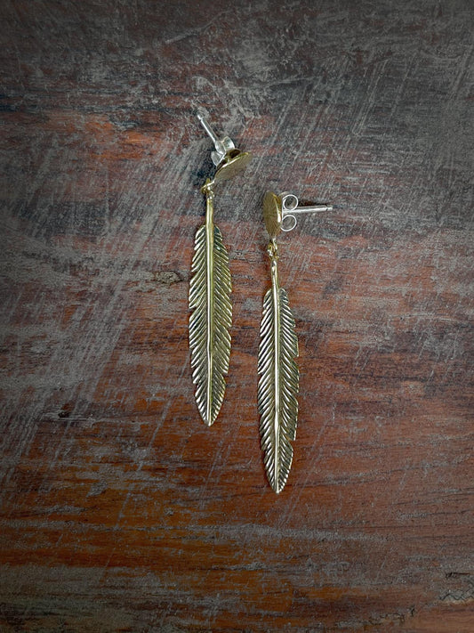 New Mexico  Earrings in Brass