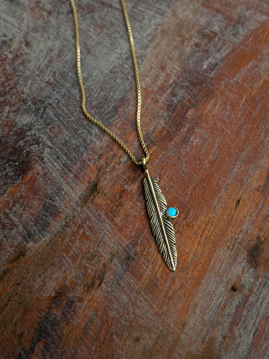 Navaho Pendant in Brass