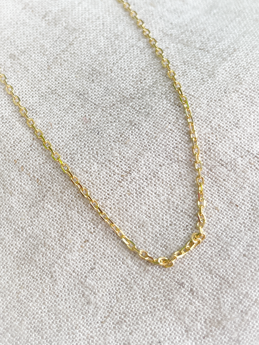 Gold Plated Chain, Cable - BK4035