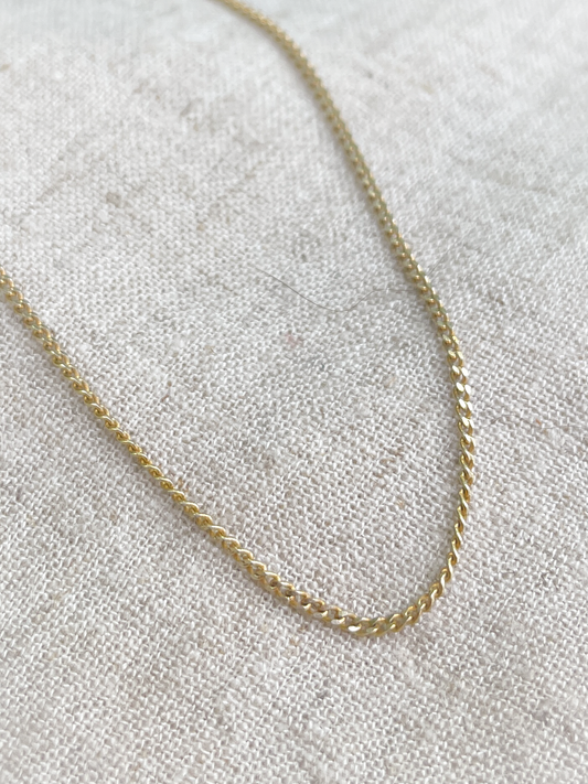 Gold Plated Chain, Curbbed - BC35