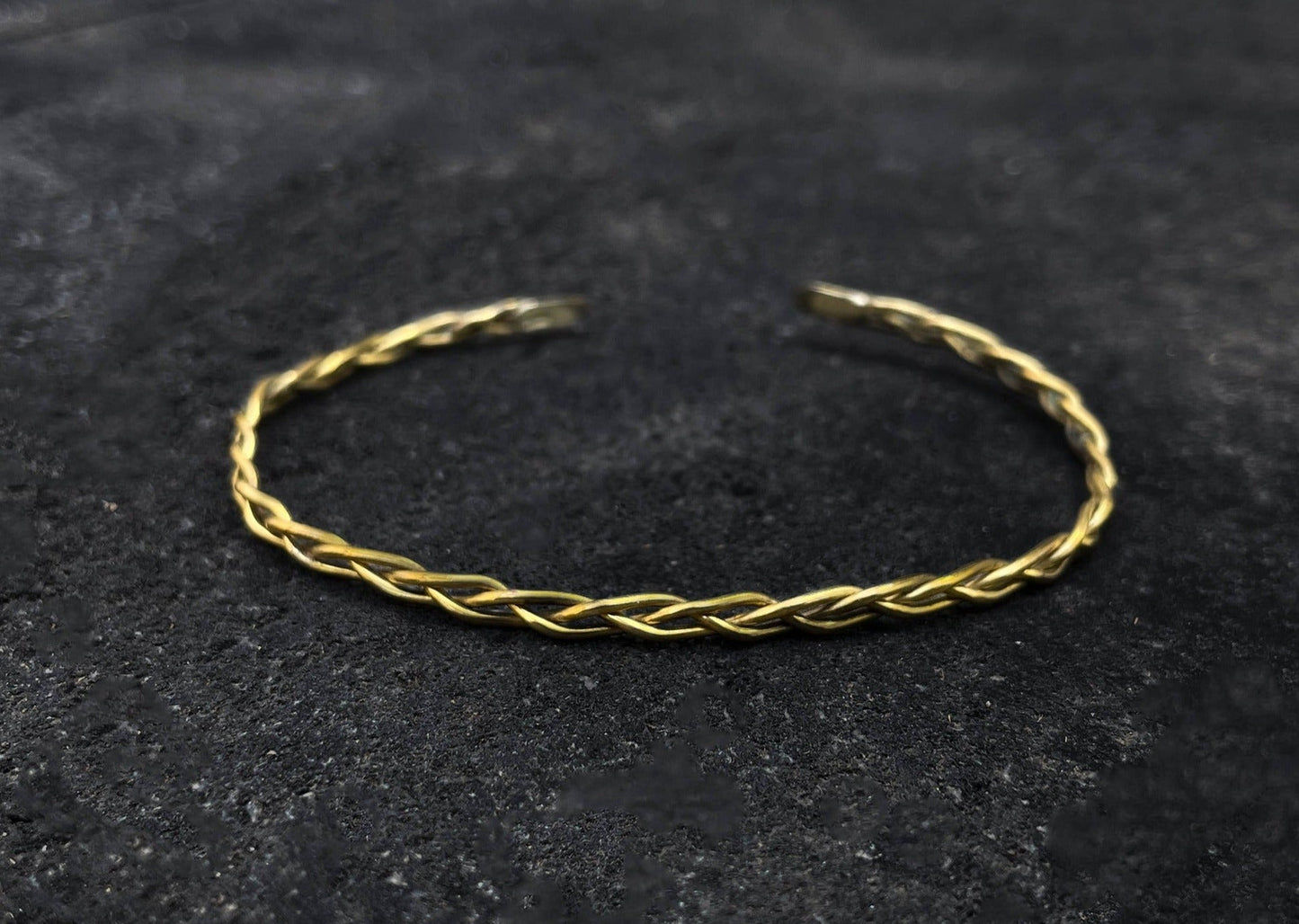 Braided Brass Bangle