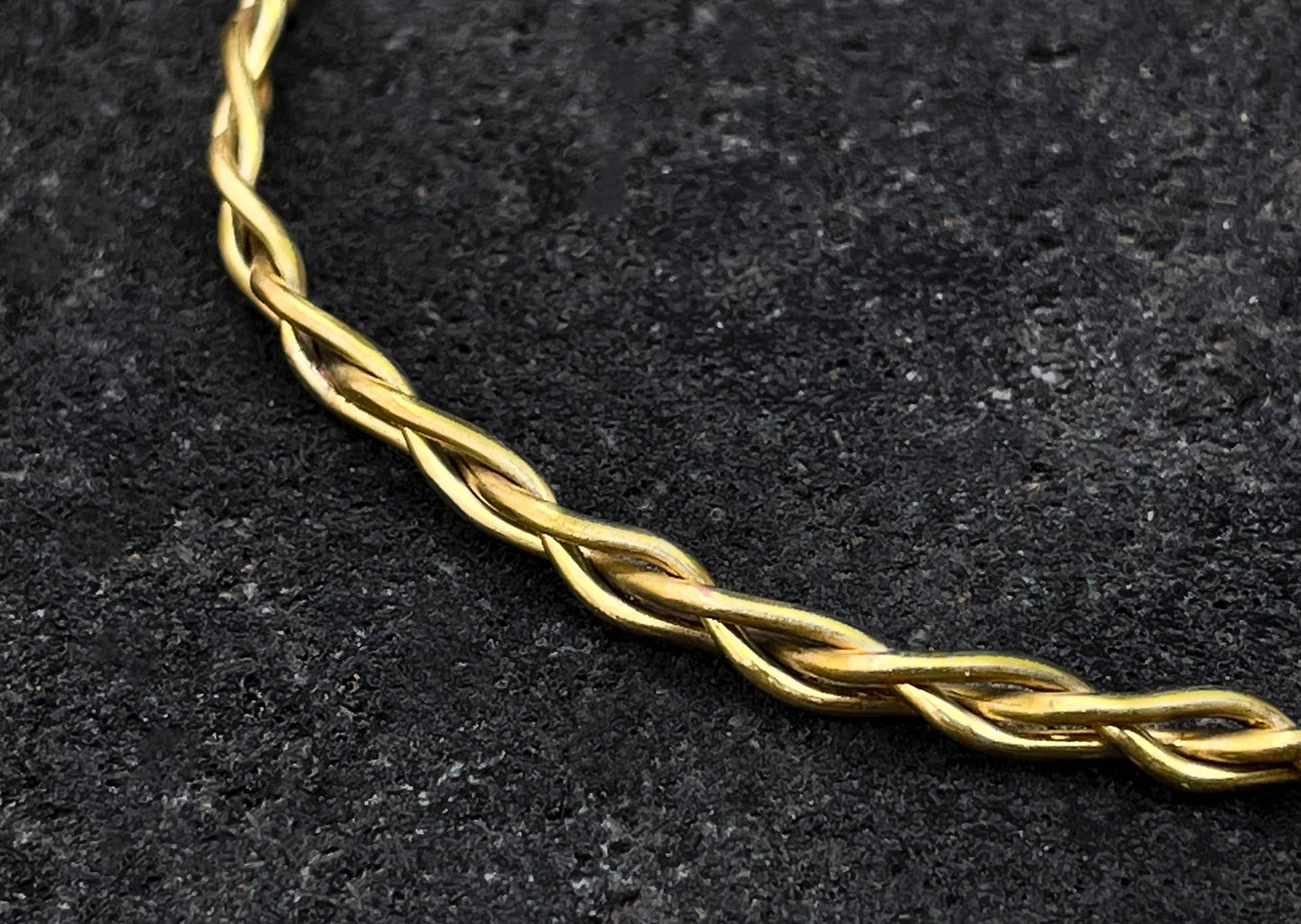 Braided Brass Bangle