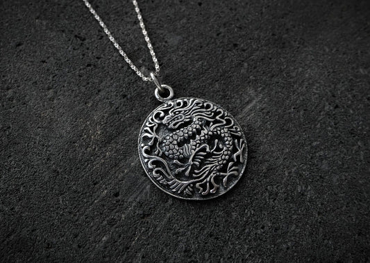 Dragon Silver Pendant