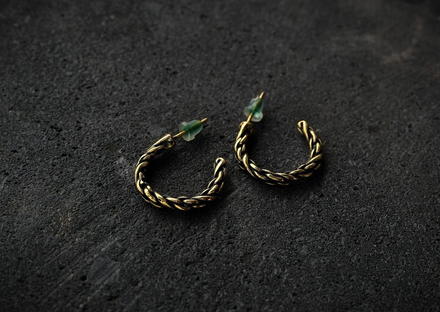 Rope Brass Hoops