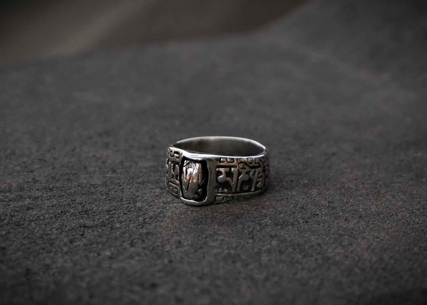 Intention Fidget Silver Ring