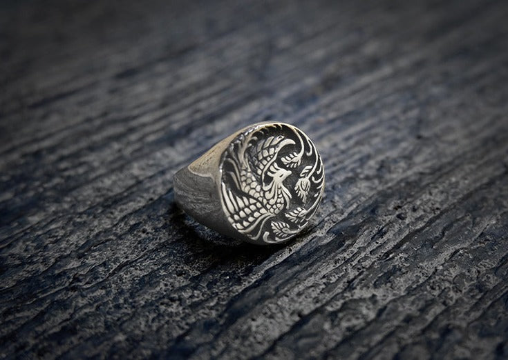 Phoenix Silver Ring