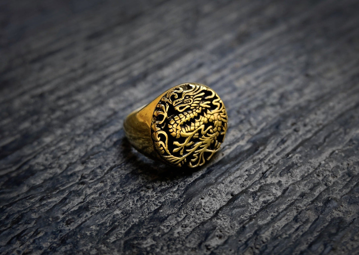 Dragon Brass Ring