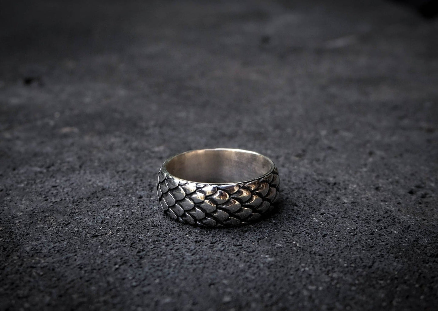 Salak Large Silver Ring