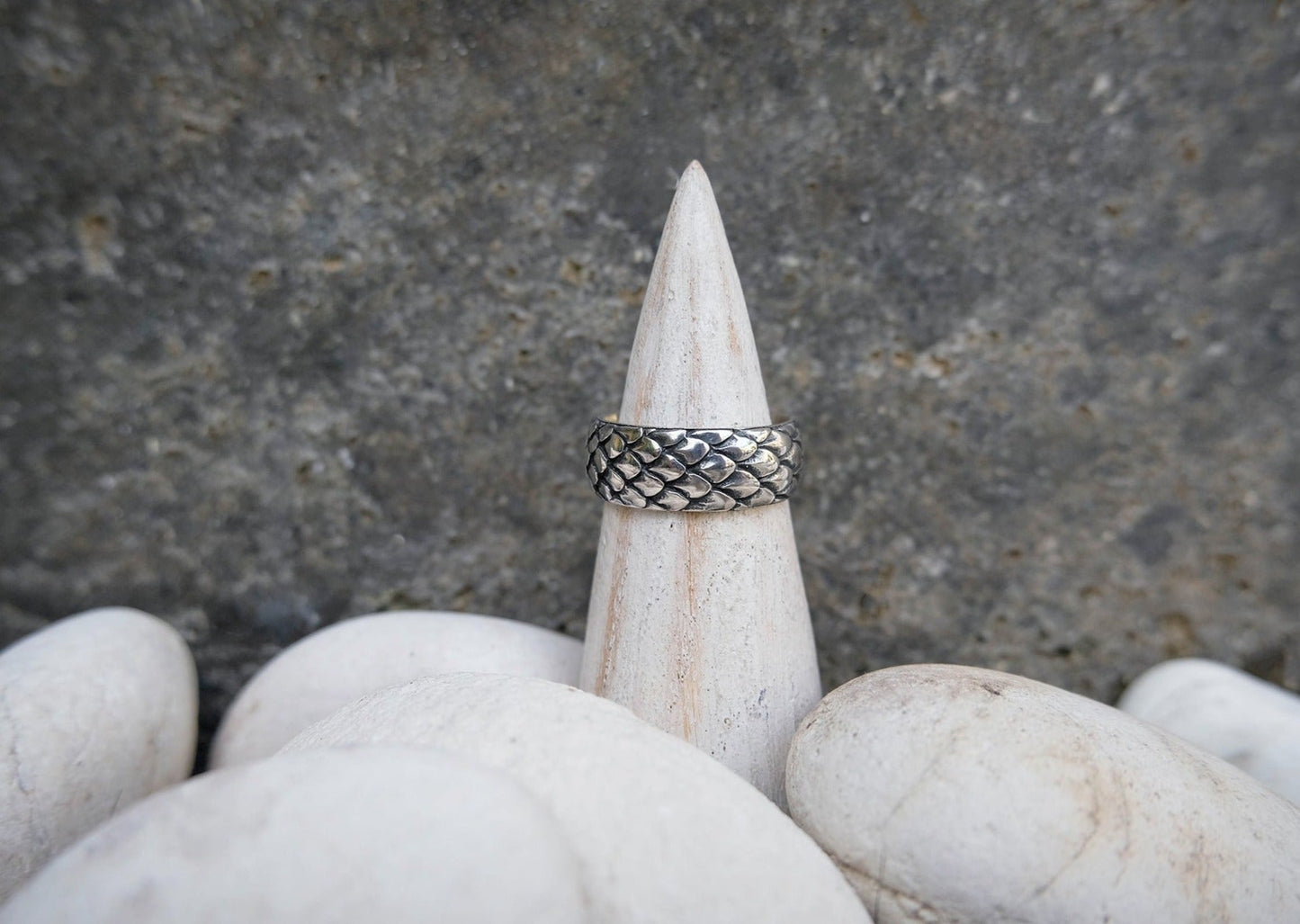 Salak Large Silver Ring